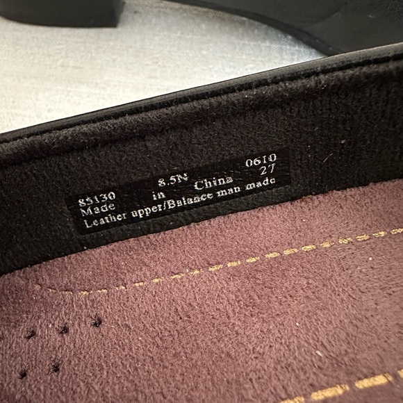 New Clarks Active Air Black Leather Stitched Loafers Women’s 8.5N - Picture 10 of 12